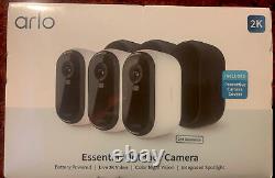 Caméra de sécurité extérieure sans fil Arlo 2ème génération 2K Spotlight 3 Pack TOUT NEUF