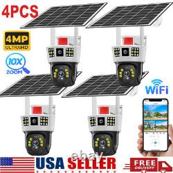Caméra de sécurité extérieure sans fil PTZ Duan Lens HD 1080P WiFi solaire