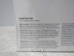 Caméra de sécurité intelligente Google Nest Cam Battery Indoor/Outdoor 2 Pack Snow pour la maison
