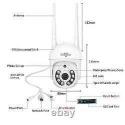 Caméra de sécurité sans fil Hiseeu 5MP HD 10CH NVR WiFi Kit système de vidéosurveillance domestique avec audio