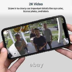 Caméra de sécurité sans fil extérieure Arlo Essential 4 caméras 2K (2e génération)