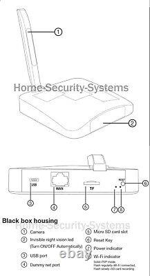 Caméra de sécurité urbaine Full HD WiFi pour routeur de maison sans fil