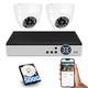 Caméra De Surveillance Extérieure En Dôme 8ch Pour La Maison, Dvr, Caméra Cctv 1080p Hd, Usa