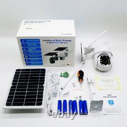 Caméra de surveillance sans fil alimentée par batterie solaire HD avec vision nocturne pour la sécurité à domicile
