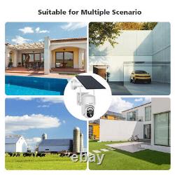 Caméra extérieure de sécurité PTZ Ultra HD 2K 5MP, alimentée par l'énergie solaire 4G avec une capacité de stockage de 128 Go, modèle S50-4G