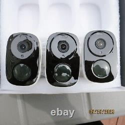 Caméras de sécurité extérieures sans fil Rraycom 3Pack, caméra alimentée par batterie 2K. Accueil