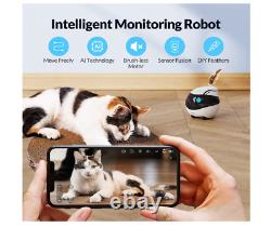 Enabot Caméra de sécurité à domicile pour animaux de compagnie, caméra sans fil pour animaux de compagnie avec auto-charge.