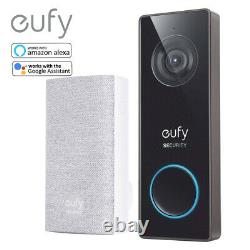Eufy 2k Pro Video Doorbell Smart Intercom Door Ring Caméra De Sécurité Avec Chime
