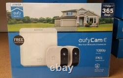 Eufy Cam E, 1080p Wire- Free Security 2 -camera System, 1 Changement = 365jours