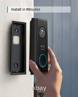 Eufy Sans Fil Video Doorbell Caméra De Sécurité 2k Interphone Stockage Local Homebase