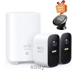 Eufy eufyCam 2C Système de sécurité sans fil pour la maison et l'extérieur, Kit de 2 caméras 1080P reconditionné.
