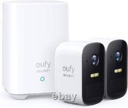 Eufy eufyCam 2C Système de sécurité sans fil pour la maison et l'extérieur, Kit de 2 caméras 1080P reconditionné.