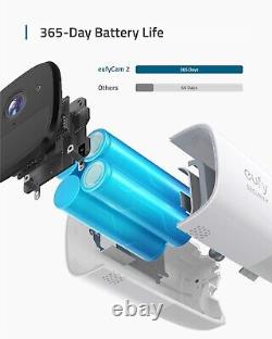 Eufy eufyCam 2 Système de caméra de sécurité sans fil pour la maison 1080P Caméra extérieure avec Alexa