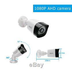 Extérieur Sécurité Cctv Caméra De Surveillance 8channel Nvr Système Home 1080p Hd 1to