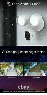 Ezviz Caméra De Sécurité Extérieure Wifi 1080p Smart App Night Vision 2-way Audio Lc1c