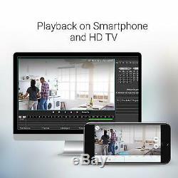 Funlux 4ch Hdmi Nvr 4 720p Wireless Home Vidéo Caméras De Sécurité Système 500gb Hdd