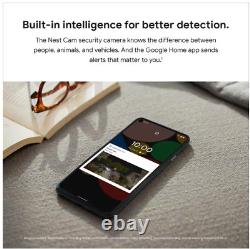 Google GA02411-US Nest Cam avec projecteur caméra de sécurité intelligente extérieure filaire