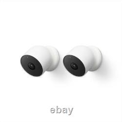 Google Nest Cam Batterie Intérieure Ou Extérieure Smart Home Caméra De Sécurité 2 Pack