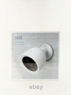 Google Nest Iq Caméra De Sécurité Filaire D'extérieur, Smart Home, Vision De Nuit, Blanc