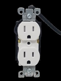 Hardwired Functional Outlet Receptacle Plug Avec Wifi 4k Uhd Hidden Nanny Camera