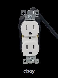 Hardwired Functional Outlet Receptacle Plug Avec Wifi 4k Uhd Hidden Nanny Camera