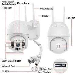 Hd 1080p Wi-fi Sans Fil 5x Zoom Cctv Outdoor Ip Smart Home Security Caméra Webcam