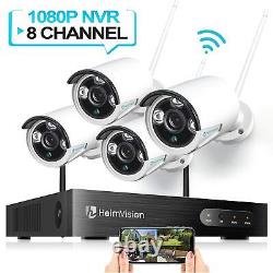 Heimvision 8ch 1080p Sans Fil Nvr Maison Sécurité Caméra Wifi Système Cctv Extérieur