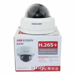 Hikvision 4k 8mp Poe Ip Dome Camera 103° Angle De Vue Extérieur 3 Axe Original