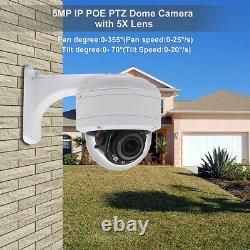 Hikvision Compatible Anpviz Ip Poe Ptz Caméra 5mp Zoom 5x H. 265 Ip66 Onvif