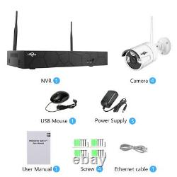 Hiseeu 4ch 1080p Wifi Wireless Security Ip Camer System Nvr Outdoor Home Ir Cam