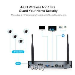 Hiseeu 4ch 1080p Wifi Wireless Security Ip Camer System Nvr Outdoor Home Ir Cam