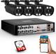 Kit De SystÈme De CamÉra De Surveillance ExtÉrieure Kerui 8ch H. 265+ 5mp Lite Dvr 1080p Pour La Sécurité Domestique