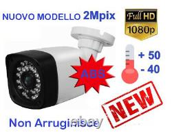 Kit Professionale Dvr 4 Canali Ibrido + 4 Telecamere Ahd 3000tvl + Hd + 4 Alim