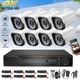 Kit De Système De Caméra De Sécurité Extérieure Ptz 8ch H. 265+ 5mp Lite Dvr 4k Pour Maison 2025