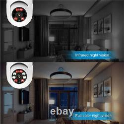 Lot 360° 1080p Ip E27 Ampoule Optique Caméra Wi-fi Night Smart Home Wireless Security
