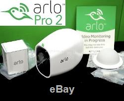 New Arlo Pro 2 Hd 1080p Netgear Add-on Caméra De Sécurité Sans Fil Blanc Vmc4030p