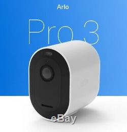 New Arlo Pro 3 Hdr 2k Add-on Qhd Spotlight Caméra De Sécurité Sans Fil Avec Batterie