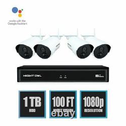 Night Owl Expandable 8-channel 1080p Wireless Security System Avec 4 Ip Camera