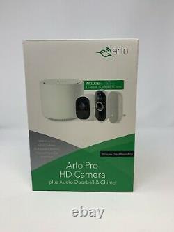 Nouveau Arlo Home Security Smart Home Pro Hd Caméra Audio Doorbell Chime Ships Fast
