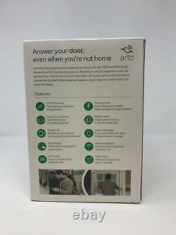Nouveau Arlo Home Security Smart Home Pro Hd Caméra Audio Doorbell Chime Ships Fast