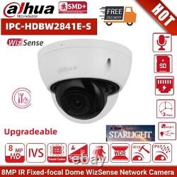 Nouvelle caméra IP Dahua 4K 8MP AI Mic Starlight IPC-HDBW2841E-S POE sécurité à domicile IR