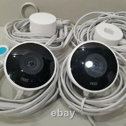 Paire! 2 Google Nest Smart Cams Caméras Outdoor Weaterproof Pour La Sécurité À Domicile