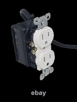 Plug Receptacle Fonctionnel Outlet Hardwired Avec Wifi 4k Uhd Caméra Cachée Nanny