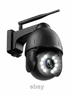 Ptz Camera Outdoor Security 5mp Wifi, Home Surveillance Onvif Camera, 5x Noir