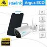 Reolink Argus Eco Ip Camera Wifi Outdoor Battery Wireless Security Cam Fhd 1080p