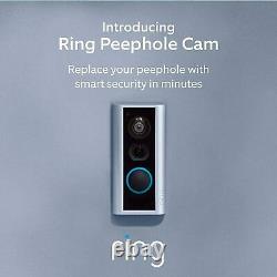 Ring Peephole Cam Smart Video Doorbell Hd Door Camera 1080p Flambant Neuf Dans La Boîte