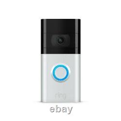 Ring Video Doorbell 3 Caméra De Sécurité Détecteur De Mouvement Caméra Rechargeable Sans Fil