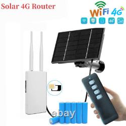 Routeur 4G sans fil avec caméra de sécurité à énergie solaire et batterie extérieure WIFI