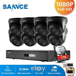 Sannce 1080p Hdmi 8ch/4ch Cctv Dvr 1080p Outdoor Ir Home Security Camera System