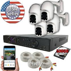 Sikker 4 Ch Canal Dvr 1080p Pan Tilt Système De Surveillance Caméra Ptz